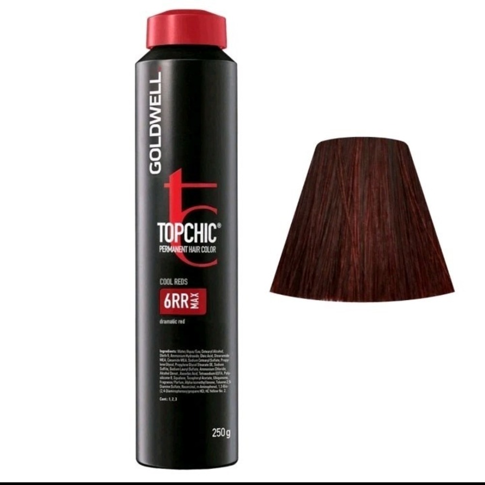 Goldwell Topchic Hair Color Coloration (Can) 6RR Max Dramatic Red 8.6 oz